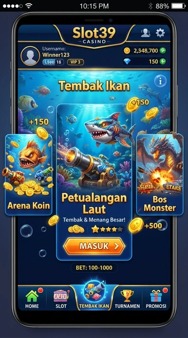 Tampilan antarmuka slot39 yang ramah pengguna.